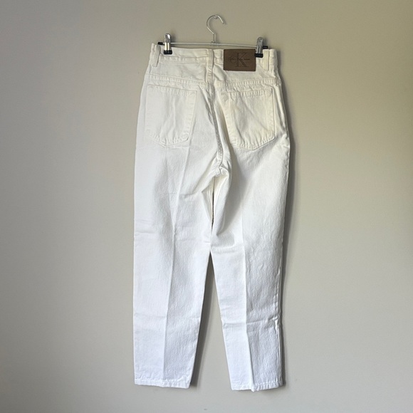 Calvin Klein high rise skinny white denim 🤍 size 4 - Picture 8 of 14
